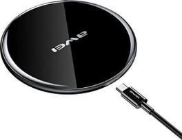 Belaidis indukcinis įkroviklis Awei W8, Qi Wireless, juoda sp., 10 W