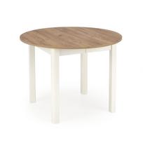 Stalas išskleidžiamas Ringo, ąžuolo sp./balta sp., 102 - 142 cm x 102 cm x 76 cm