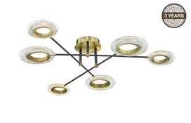 Šviestuvas lubų Domoletti Crystal B2333-6, LED, 3000 °K, 6 x 8 W, aukso sp.