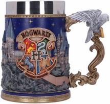 Puodelis Harry Potter Hogwarts Glass, mėlyna sp./ruda sp., 600 ml
