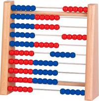 Mediniai skaitliukai Goki Abacus, 17 cm, mėlyna sp./ruda sp./raudona sp.