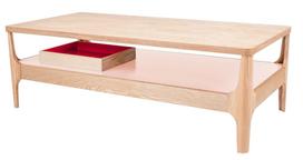 Kavos staliukas Kayoom Addison III, ruda sp./rožinė sp., 120 cm x 60 cm x 40 cm