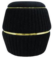 Pufas Kayoom Doric 235 AP75C-BLK, aukso sp./juoda sp., 51.5 cm x 51.5 cm x 53 cm