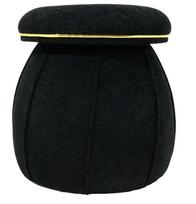 Pufas Kayoom Corin 135 QHDTF-BLK, aukso sp./juoda sp., 51.5 cm x 51.5 cm x 55 cm