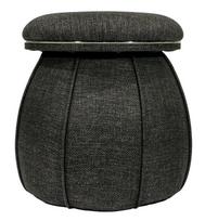 Pufas Kayoom Corin 125 COGDE-BLK, juoda sp./grafito sp., 51.5 cm x 51.5 cm x 55 cm