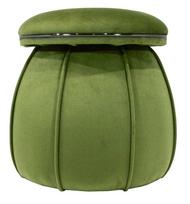 Pufas Kayoom Corin 125 COGDE-GRN, žalia sp./grafito sp., 51.5 cm x 51.5 cm x 55 cm