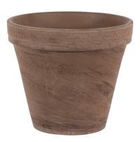 Gėlių vazonas Domoletti Basalt T-001-025-20, keramika, Ø 20 cm, tamsiai ruda sp.