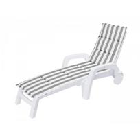 Lauko kėdės pagalvėlė Hobbygarden Alice ALIPBP8, balta sp./pilka sp., 182 x 42 cm