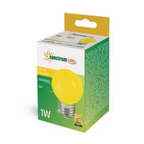 Lemputė Spectrum LED, P45, geltona sp., E27, 1 W, 20 lm