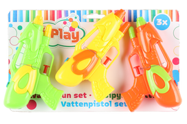 Žaislinis vandens šautuvas I-Play Play Water Gun Set 3 Pcs 615572, 16 cm Geltona sp./Žalia sp./Oranžinė sp.