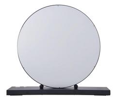 Veidrodis Kayoom Glamory 125, su apšvietimu, pastatomas, 60 cm x 53 cm, juoda sp.