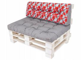 Lauko baldų pagalvių rinkinys Hobbygarden Leo LE2PZM5, raudona sp./pilka sp., 120 x 80 cm