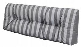 Lauko baldų pagalvė Hobbygarden Leo Long Back LEDPPP8, balta sp./pilka sp., 40 x 120 cm
