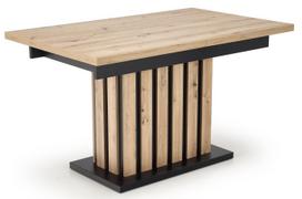 Stalas išskleidžiamas Lamello, ąžuolo sp./juoda sp., 130 - 180 cm x 80 cm x 76 cm