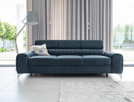 Sofa Laurence Nube 40, tamsiai mėlyna sp., 97 x 261 cm x 105 cm