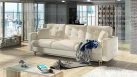 Sofa Asgard Soft 33, šviesiai ruda sp., 92 x 233 cm x 93 cm