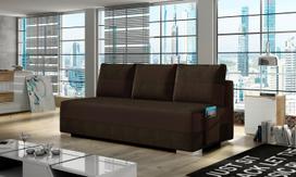 Sofa Atila Sawana 16, Soft 66, tamsiai ruda sp., 92 x 200 cm x 83 cm