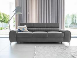 Sofa Laurence Nube 4, pilka sp., 97 x 261 cm x 105 cm