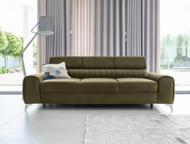 Sofa Laurence Nube 33, žalia sp., 97 x 261 cm x 105 cm