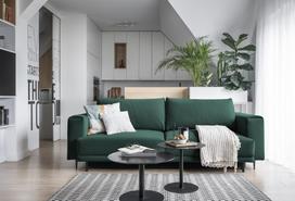 Sofa Dalia Velvetmat 38, žalia sp., 95 x 260 cm x 90 cm