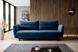 Sofa Silva Lukso 40, tamsiai mėlyna sp., 90 x 236 cm x 90 cm