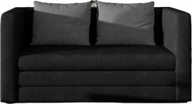 Sofa Neva Soro 100 & Soro 93, juoda sp., 70 x 132 cm x 65 cm
