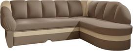 Kampinė sofa Benano Soft 15 & Soft 18, ruda sp., dešininė, 180 x 250 cm x 85 cm