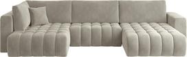 Kampinė sofa Bonito Sola 18, šviesiai ruda sp., dešininė, 170 x 340 cm x 92 cm