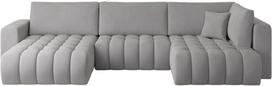 Kampinė sofa Bonito Nube 3, pilka sp., kairinė, 170 x 340 cm x 92 cm