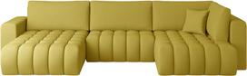 Kampinė sofa Bonito Savoi 45, geltona sp., kairinė, 170 x 340 cm x 92 cm