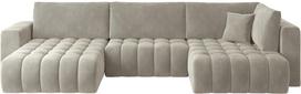 Kampinė sofa Bonito Sola 18, šviesiai ruda sp., kairinė, 170 x 340 cm x 92 cm