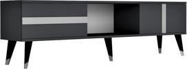 TV staliukas Kalune Design Vania, antracito sp./sidabro sp., 150 cm x 50 cm x 29.6 cm