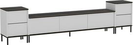 TV staliukas Kalune Design Imaj, aukso sp./balta sp./juoda sp., 260 cm x 35 cm x 60 cm