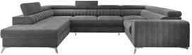 Kampinė sofa Louis Sola 6, tamsiai pilka sp., kairinė, 202 x 347 cm x 92 cm