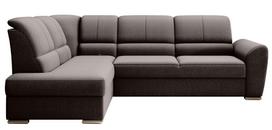 Kampinė sofa Siber Flores 22, tamsiai ruda sp., kairinė, 186 x 270 cm x 93 cm