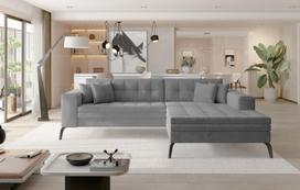 Kampinė sofa Solange Monolith 84, pilka sp., dešininė, 292 x 196 cm x 80 cm