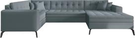 Kampinė sofa Montez Savoi 100, mėlyna sp., dešininė, 180 x 340 cm x 93 cm