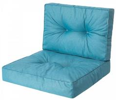 Lauko baldų pagalvių rinkinys Hobbygarden Kaja R3 KAJNIE7, žydra sp., 39 x 68 cm