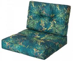 Lauko baldų pagalvių rinkinys Hobbygarden Kaja R3 KAJZIT9, šviesiai žalia sp./žalia sp., 39 x 68 cm