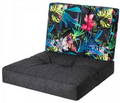 Lauko baldų pagalvių rinkinys Hobbygarden Kaja R1 KAJCKL14, juoda sp./įvairių spalvų, 39 x 50 cm