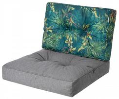 Lauko baldų pagalvių rinkinys Hobbygarden Kaja R3 KAJGZT12, žalia sp./grafito sp., 39 x 68 cm