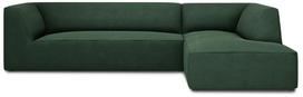 Kampinė sofa Micadoni Home Ruby 4 Seats, tamsiai žalia sp., dešininė, 273 x 180 cm x 69 cm