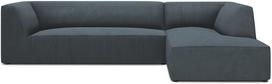 Kampinė sofa Micadoni Home Ruby 4 Seats, mėlyna sp., dešininė, 273 x 180 cm x 69 cm