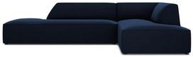 Kampinė sofa Micadoni Home Ruby Modular 4 Seats, tamsiai mėlyna sp., dešininė, 273 x 180 cm x 69 cm