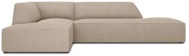 Kampinė sofa Micadoni Home Ruby Modular 4 Seats, šviesiai ruda sp., kairinė, 273 x 180 cm x 69 cm