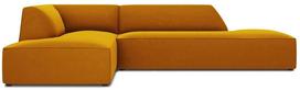 Kampinė sofa Micadoni Home Ruby Modular 4 Seats, geltona sp., kairinė, 273 x 180 cm x 69 cm