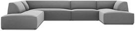 Kampinė sofa Micadoni Home Ruby Panoramic 7 Seats, pilka sp., kairinė, 366 x 273 cm x 69 cm