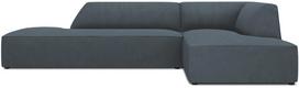 Kampinė sofa Micadoni Home Ruby Modular 4 Seats, mėlyna sp., dešininė, 273 x 180 cm x 69 cm