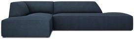 Kampinė sofa Micadoni Home Ruby Modular 4 Seats, tamsiai mėlyna sp., kairinė, 273 x 180 cm x 69 cm