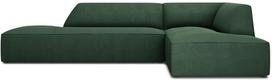 Kampinė sofa Micadoni Home Ruby Modular 4 Seats, žalia sp., dešininė, 273 x 180 cm x 69 cm
